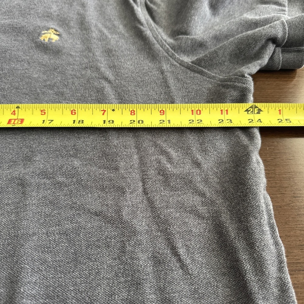 Brooks Brothers Performance Polo Original Fit Short Sleeve Gray Men's Size XL - Picture 6 of 8
